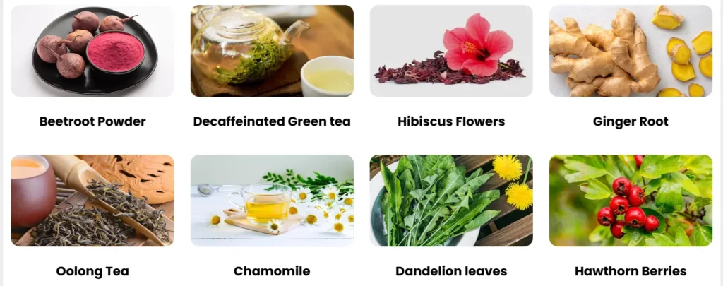 Cardio Slim Tea Real Ingredients Image