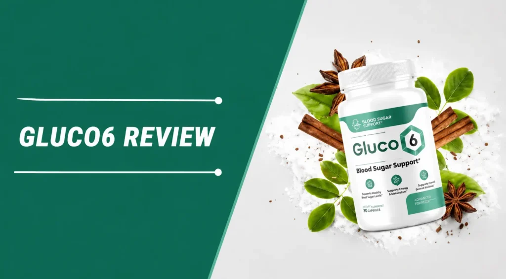 Gluco6 Review Single Feature Bottle Image