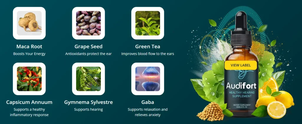AudiFort Reviews Real Ingredients Image