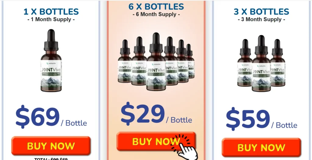 JointVive Pricing Image