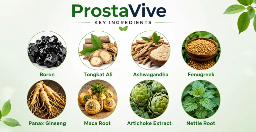 ProstaVive Real Ingredients Image